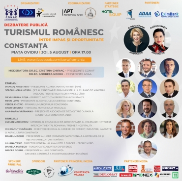 PROIECTUL NAȚIONAL „TURISMUL ROMÂNESC: ÎNTRE IMPAS ȘI OPORTUNITATE” debutează pe 5 august la Constanța