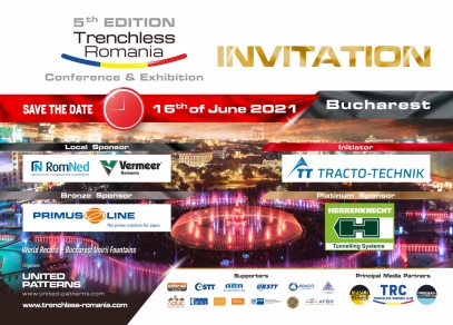 Trenchless Romania Conference & Exhibition, 5th Edition - 16th of June 2021