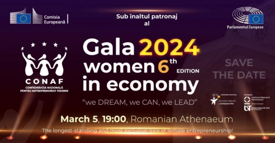 CONAF celebrează Excelența la feminin printr-un eveniment devenit tradiție - Gala Women In Economy, Ediția a VI-a: 