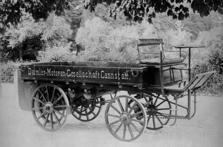 The first truck in the world was built by Gottlieb Daimler in 1896 •